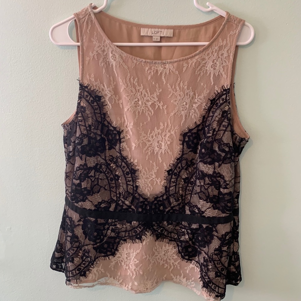 Lace dress shirt from Loft